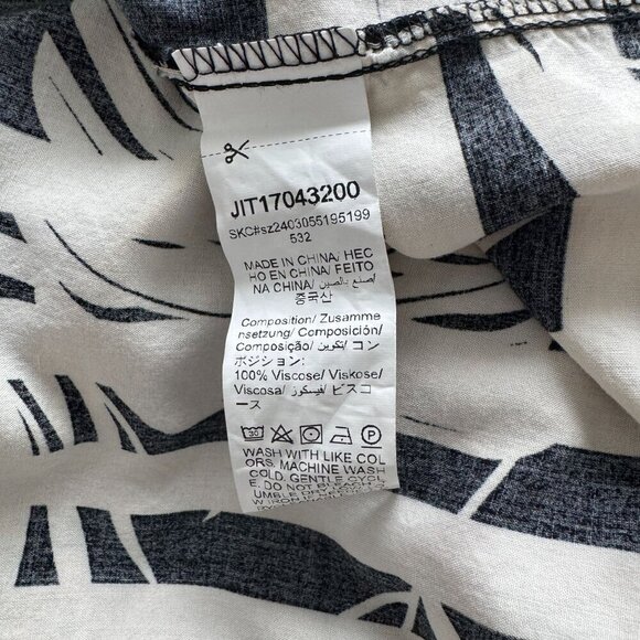 Shein Women Crew Neck Black Floral Print Midi Dress L - Picture 4 of 5